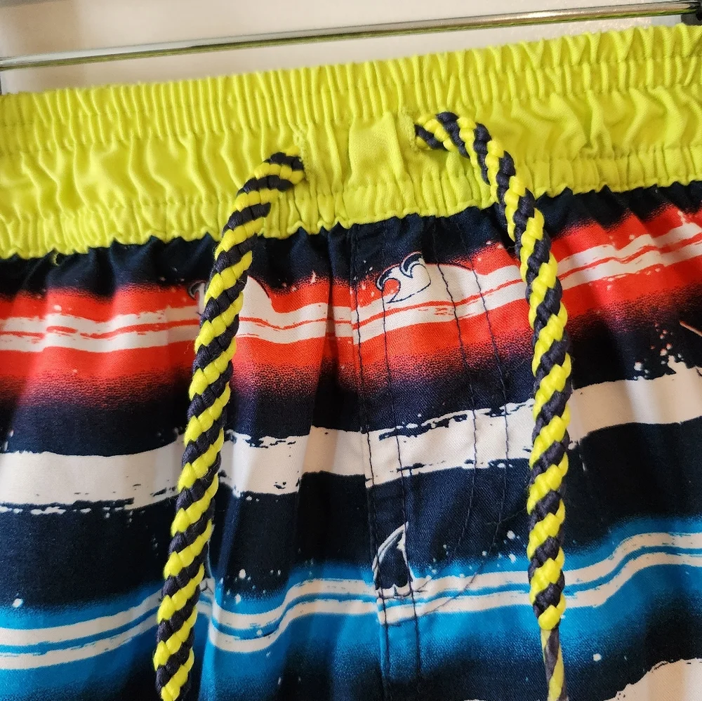 4t Floatimini striped sharks swim trunks true drawstring waist‎ Vacation Spring